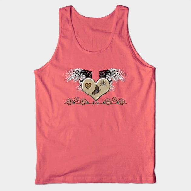 Elegant Steampunk heart with wings and gears Tank Top by Nicky2342